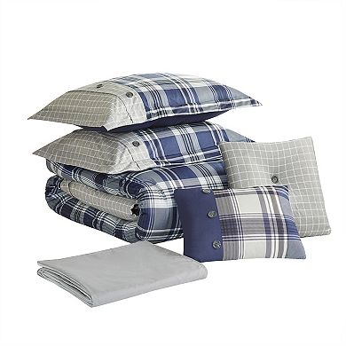 Madison Park James 6-piece Comforter Set with Coordinating Pillows