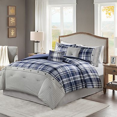 Madison Park James 6-piece Comforter Set with Coordinating Pillows