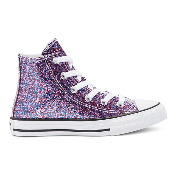 Converse Chuck All Star Coated Glitter High Top Shoes