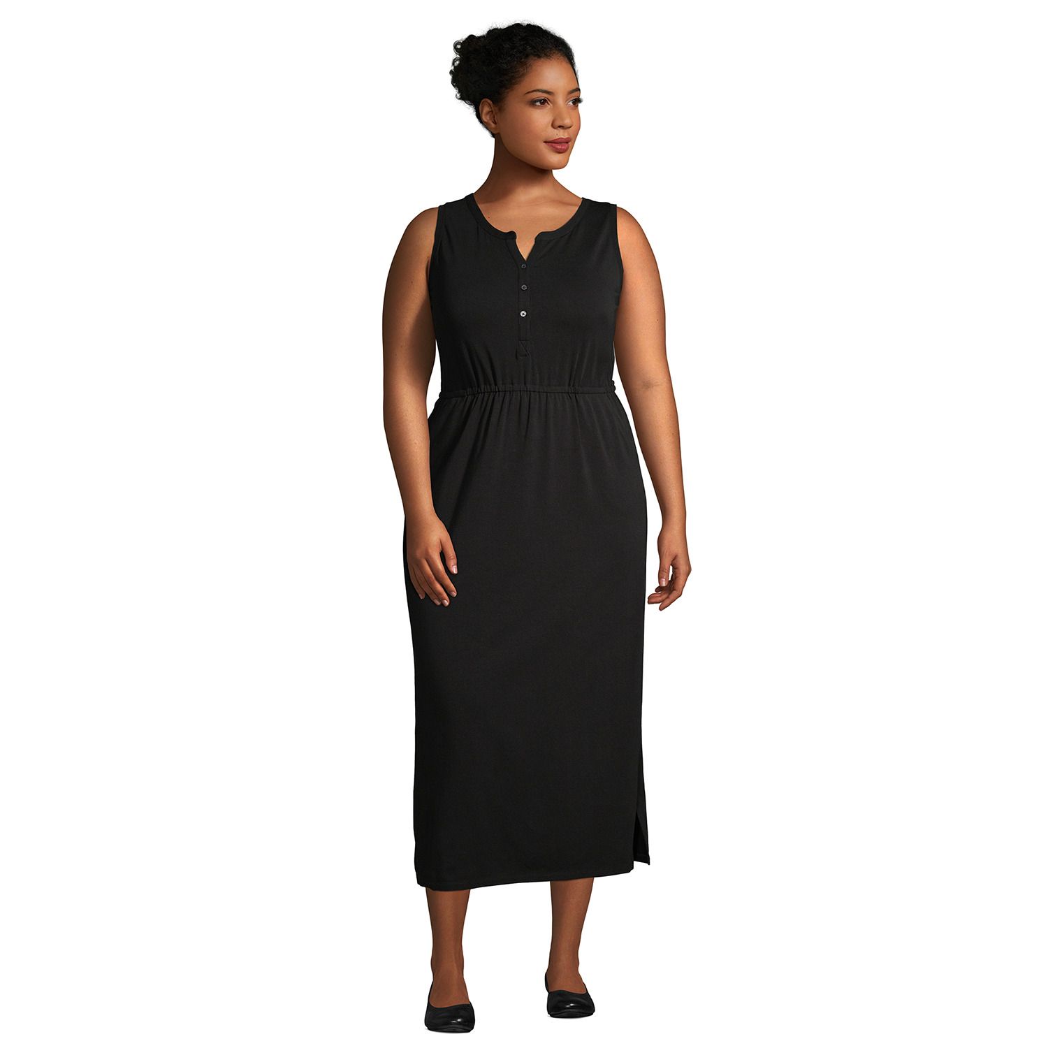 plus size cotton sleeveless dresses