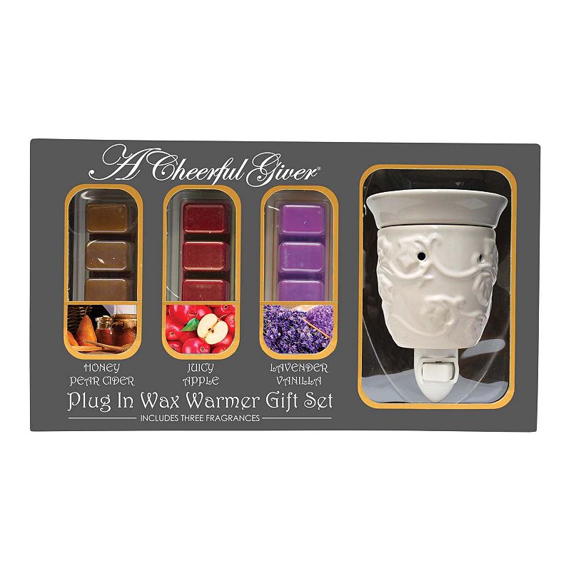 A Cheerful Giver White Ivy Outlet Wax Melt Warmer & Wax Melts Gift Set, Mul