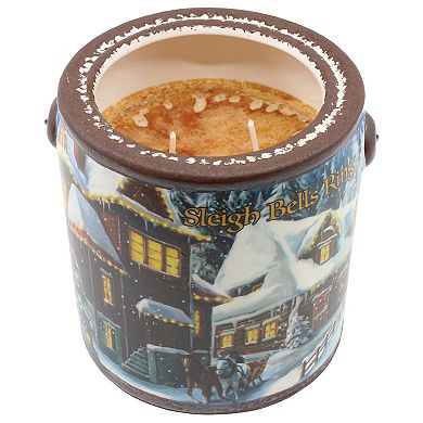 A Cheerful Giver Farm Fresh Sleigh Bells Ring Ceramic Jar Candle - Banana Nut Bread