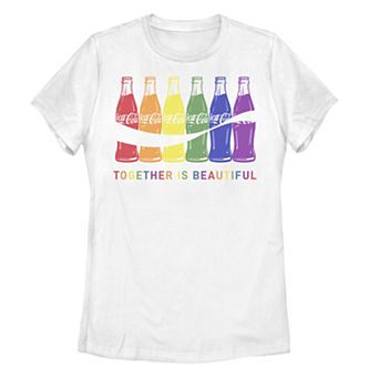 Juniors' Coca-Cola Pride Together Is Beautiful Bottles Tee