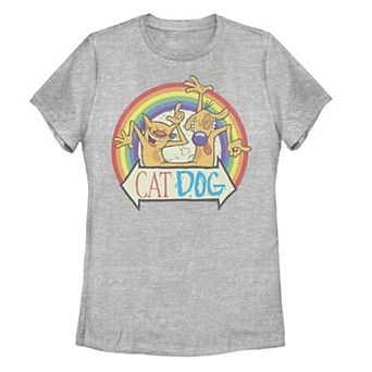 Juniors' CatDog Pride Rainbow Portrait Tee