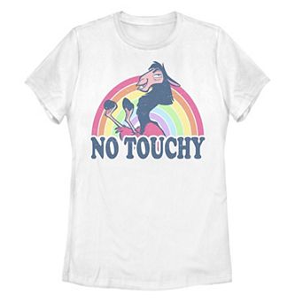 Juniors' Disney's The Emperor's New Groove Kuzco Rainbow No Touchy Tee