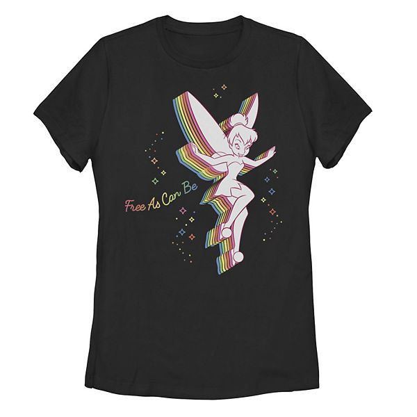 Disney's Tinker Bell Free As Can Be Rainbow Silhouette Pride Juniors ...