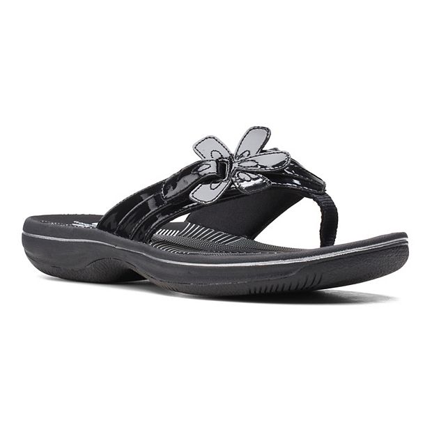 Clarks flip flops flower online