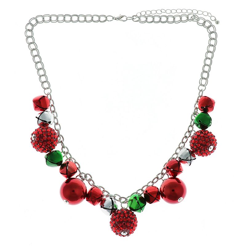 HOLIDAY Pave Ornament & Bell Statement Necklace, Womens - 77319396 - Jewelry Make a cheerful statement with this HOLIDAY pave o sku 77319396