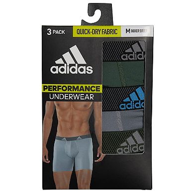 Men's adidas Performance 3-Pack Long Boxer Briefs