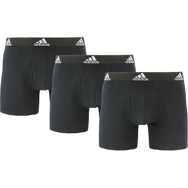 Men's Big & Tall adidas Stretch Cotton 3-Pack Boxer Briefs