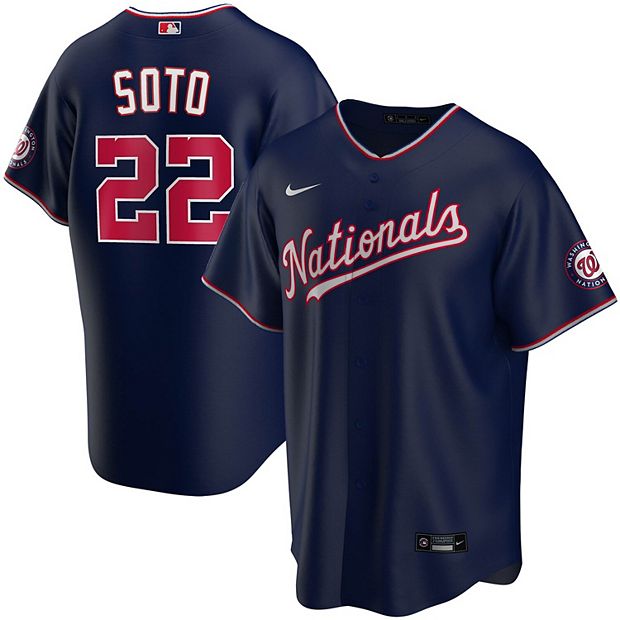 Men's Nike Juan Soto Navy Washington Nationals Alternate Replica Player  Name Jersey