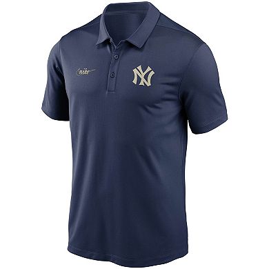 Men's Nike Navy New York Yankees Cooperstown Collection Logo Franchise Performance Polo