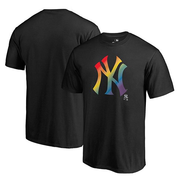 Men's Fanatics Branded Black New York Yankees Pride Logo T-Shirt