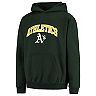 Youth Stitches Green Oakland Athletics Pullover Fleece Hoodie