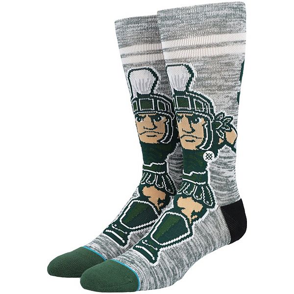 NCAA Michigan State Spartans Green Dress Socks 