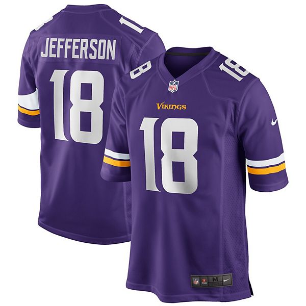 Men's Nike Justin Jefferson Purple Minnesota Vikings Game Jersey