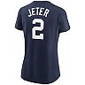 Women's Nike Derek Jeter Navy New York Yankees Name & Number T-Shirt