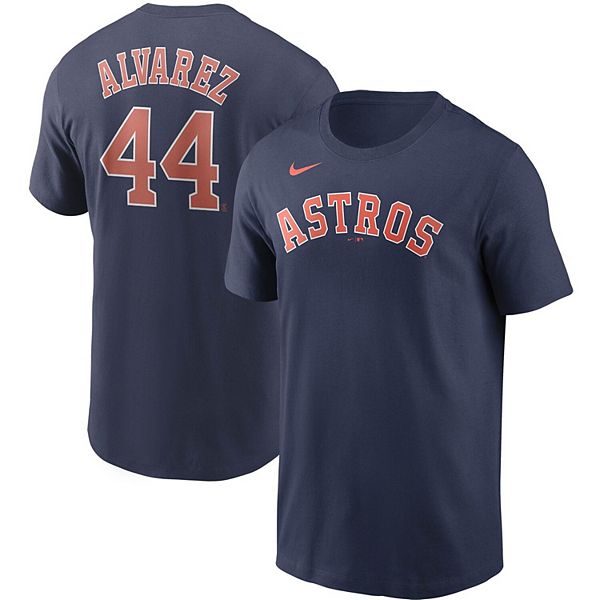 Men's Nike Yordan Alvarez Navy Houston Astros Name & Number T-Shirt