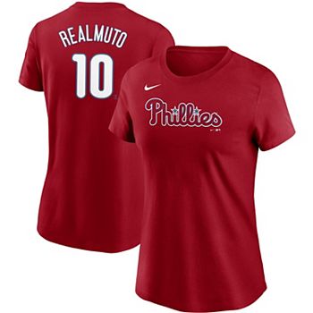 Men's Nike JT Realmuto Light Blue Philadelphia Phillies Name & Number T- Shirt