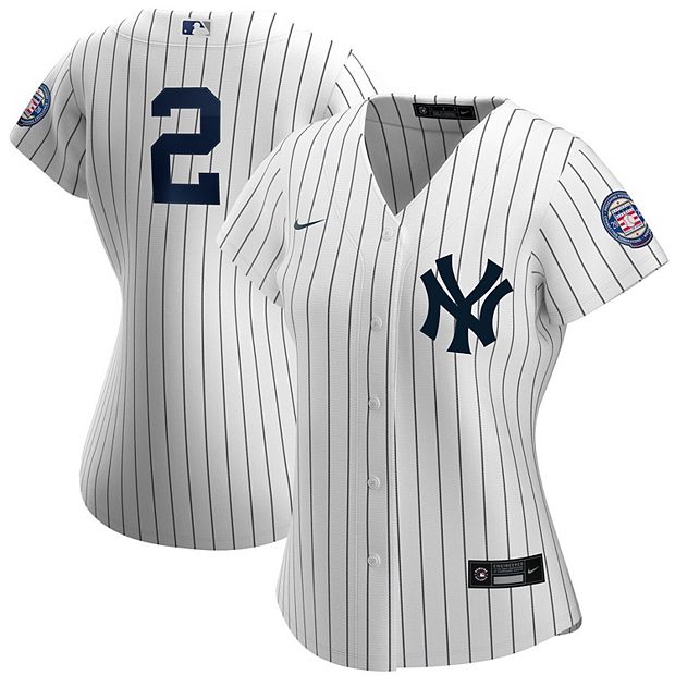 Majestic Womens L Derek Jeter New York Yankees T Shirt Double Sided