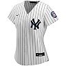 Women's Nike Derek Jeter White/Navy New York Yankees 2020 Hall of Fame Induction Replica Jersey