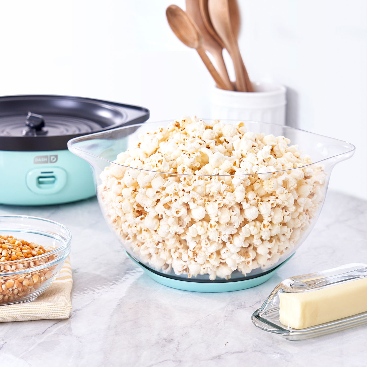 Dash SmartStore Stirring Popcorn Maker ‼️comes with stains ‼️