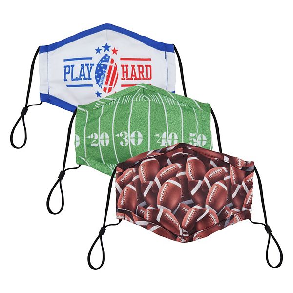 Kids' Bespoke Solid Washable Cloth Face Masks 3Pack