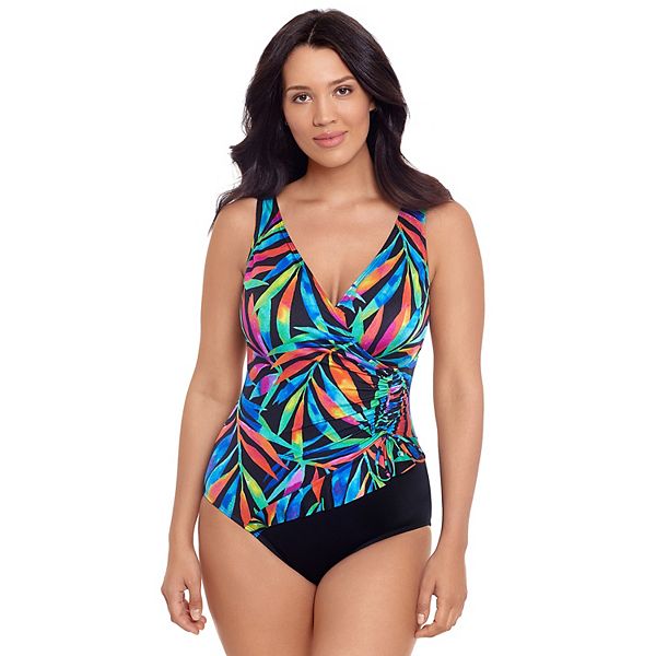 Women's Great Lengths Veranda View Ruffle Surplice One-Piece Swimsuit