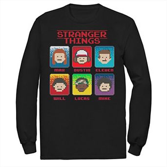 Men's Stranger Things Group Shot 8-Bit Box Up Tee