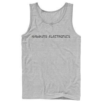 Men's Netflix Stranger Things Hawkins Electronics Logo Tank Top