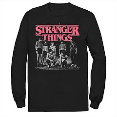  Stranger Things Men's Embroidered Logo T-Shirt : Clothing,  Shoes & Jewelry