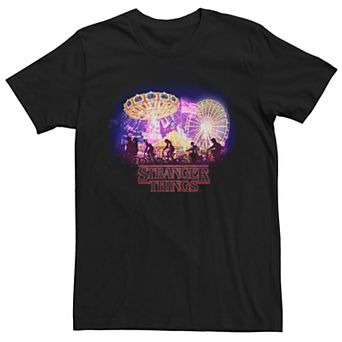 Men's Stranger Things Carnival Silhouettes Logo Tee