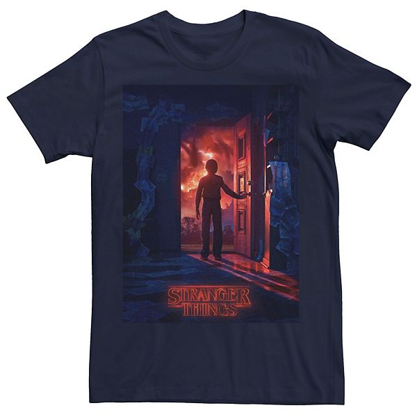 Men's Stranger Things Will Open Door Poster Tee