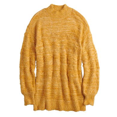 Women's LC Lauren Conrad Eyelash Scallop-Edge Tunic Sweater