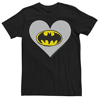 Men's Batman Heart Fill Love Logo Tee