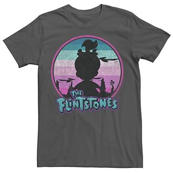 Men's The Flintstones Pebbles Sunset Silhouette Tee