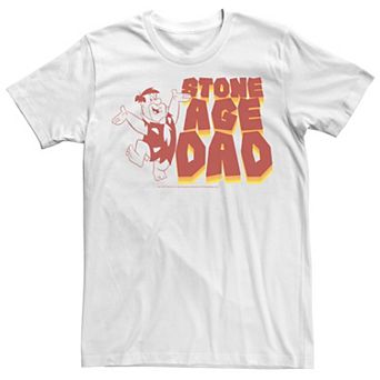Men's Flinstones Dad Of Stone Age Father Text Tee