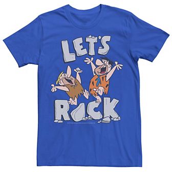 Men's The Flintstones Fred And Barney Let's Rock Tee
