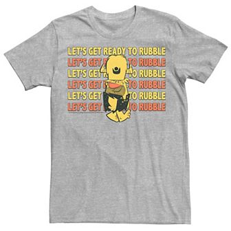 Men's The Flintstones Barney Let's Get Ready To Rubble Tee