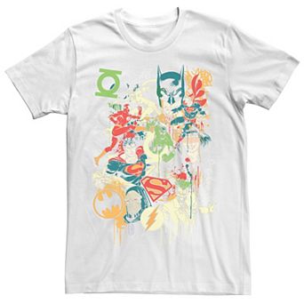 Men's Justice League JLA Collage Group Shot Tee