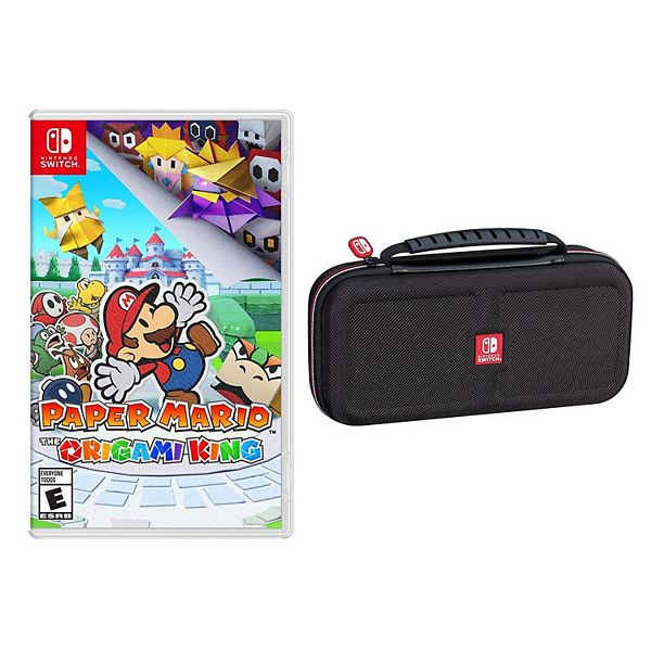 Nintendo Swicth Paper Mario Game Case Bundle