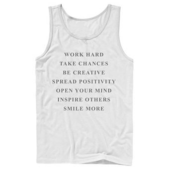 Men's "Work Hard Take Chances" Tank Top