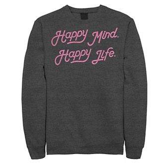 Men's Fifth Sun Happy Mind Script Sweatshirt