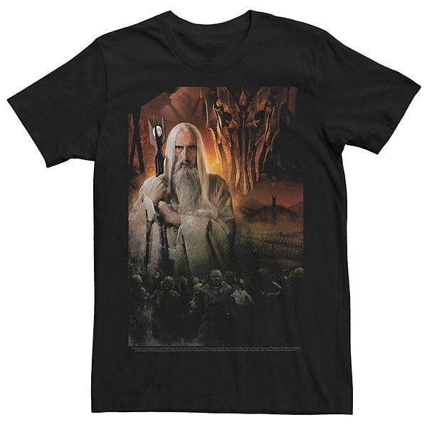 Men's The Lord Of The Rings Saruman & Orcs Portrait Tee