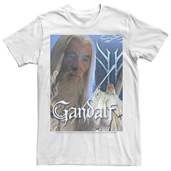 Men's Lord Of The Rings Gandalf The White Poster Tee