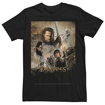 Men's Lord Of The Rings Return Of The King Poster Group Shot Tee