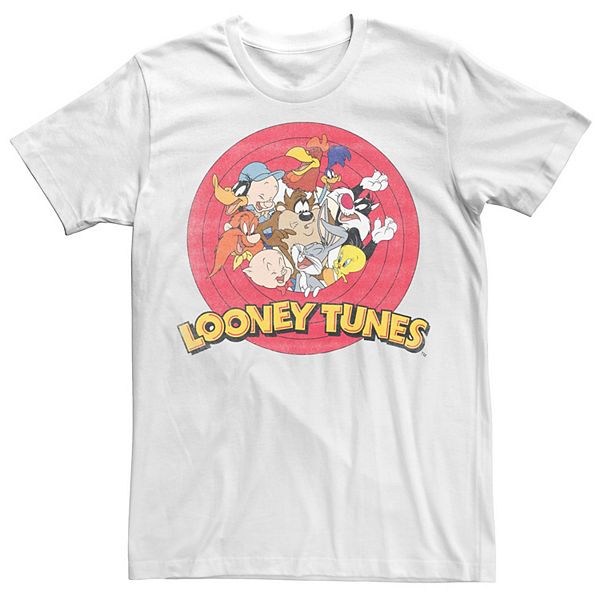 Men's Looney Tunes Classic Circle Lineup Group Shot Tee