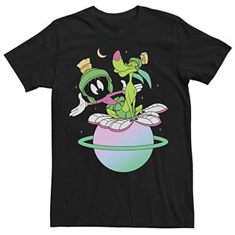 Men's Looney Tunes Marvin The Martian Planet Group Shot Poster Tee
