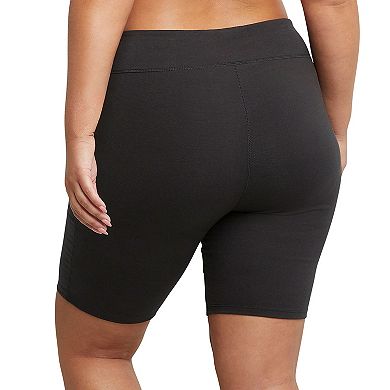 Plus Size Just My Size® Stretchy Jersey Bike Shorts