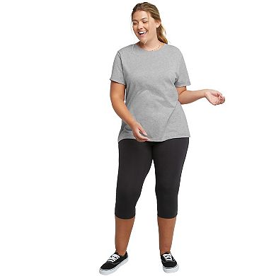 Plus Size Just My Size Stretchy Jersey Capri Leggings 